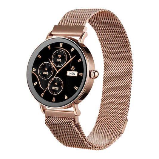 Volkano Smartwatch VK-5050-GD | Rosé Goud met Milanese Band