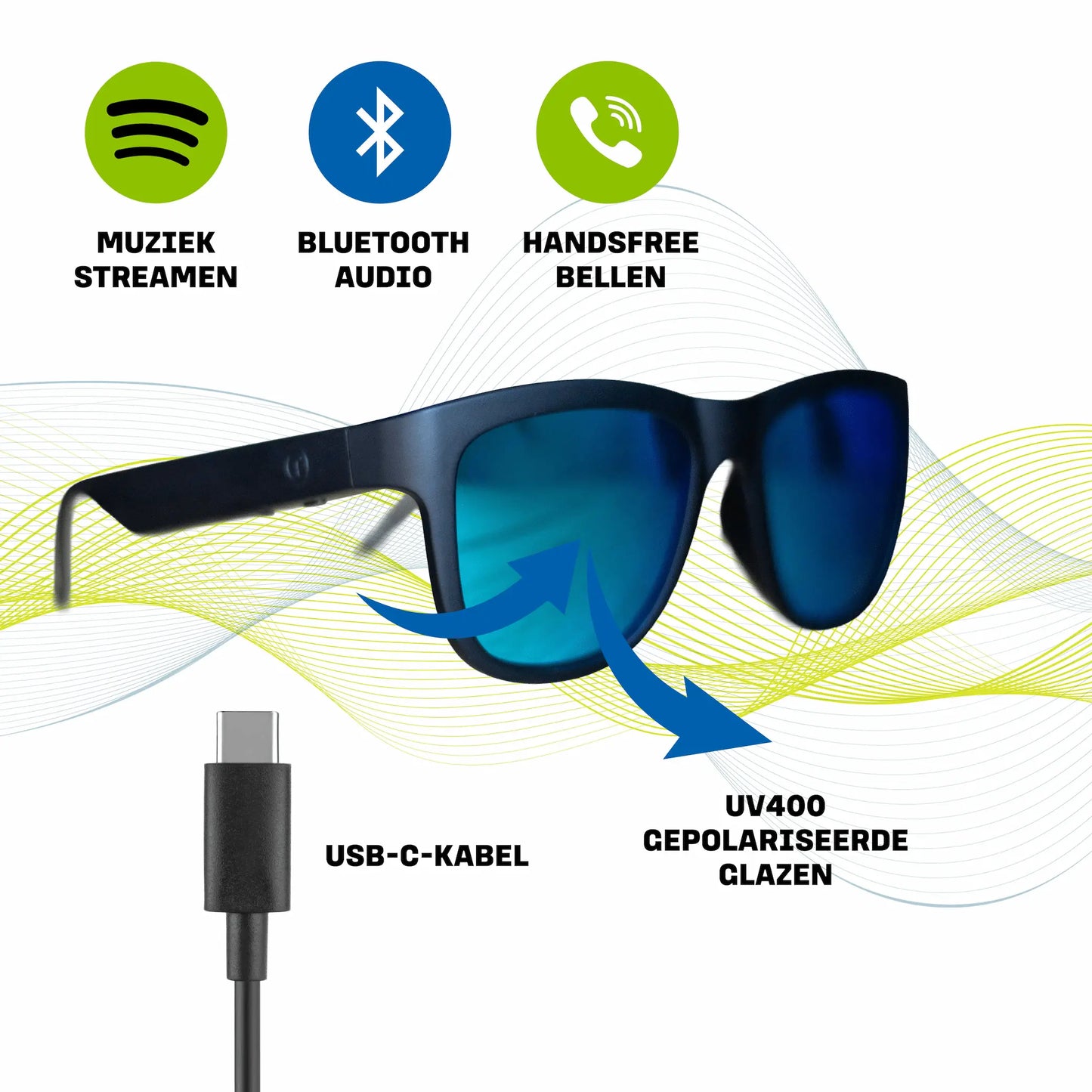 Soundglasses - Slimme Bluetooth Zonnebril
