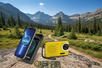 Noodcombinatie snellader, radio & warmtedeken