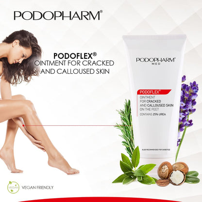Podopharm PODOFLEX® Voetcrème 25% Ureum gescheurde & verhoornde Huid 100 ml (Pm19)